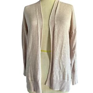 Womens Cardigan Size XS Beige Twee Academia Conservative Modest Quiet Luxury